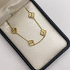 Pulso It trebol diamantado Oro amarillo 18k 5,08 Gr / 0,9 mm / 19,1 Cm