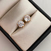 Topos Circon Blanco Oro amarillo 18k 1,9 Gr / 7,4 mm