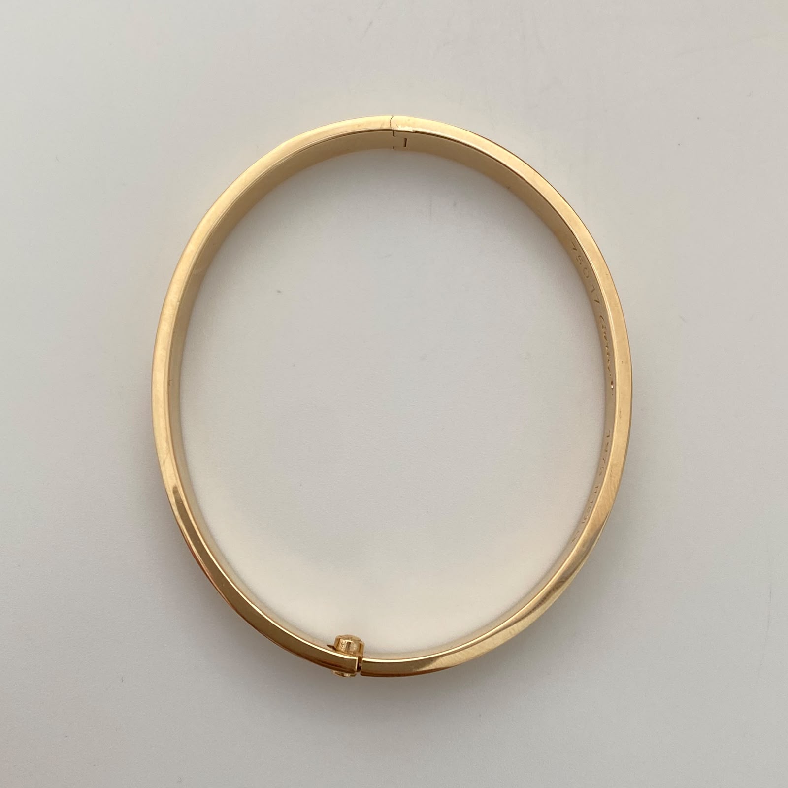 Aro It Sello Oro amarillo 18k +4 / 7,45 Gr / 6,1 mm / 19,5 Cm