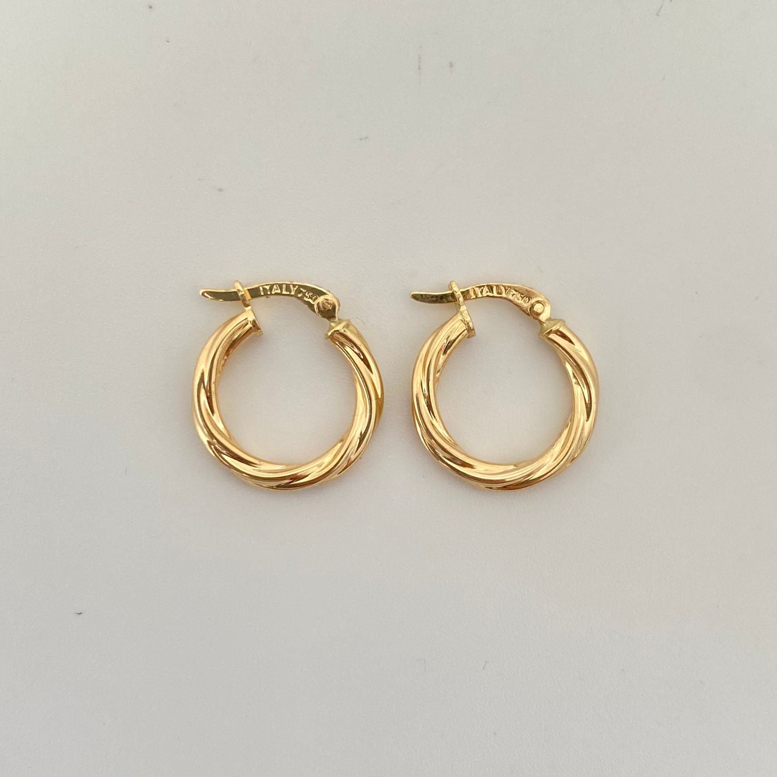 Candonga entorchada Oro amarillo 18k 1,6 Gr / 2,8 Cm