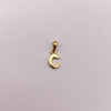 Dije letra C  Oro amarillo 18k 0,6 Gr / 6,4 mm / 1,3 Cm