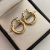Candonga entorchada inflada  Oro amarillo 18k 1,85 Gr / 1,8 Cm