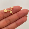 Dije Tres Gracias Oro amarillo 18k 0,55 Gr / 6,6 mm / 1,5 Cm