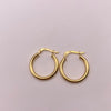 Candonga Lisa Oro amarillo 18k 1,48 Gr / 2,1 Cm