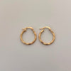 Candonga Entorchada Oro amarillo 18k 1,35 Gr / 2 Cm