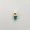Dije con morralla de esmeralda  Oro amarillo 18k 1,05 Gr