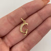 Dije Letra G Casting Oro amarillo 18k 0,9 Gr / 9,3 mm / 2,3 Cm