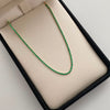 Pulso It Tennis Verde Oro amarillo 18k 1,75 Gr / 1,6 mm / 18 Cm