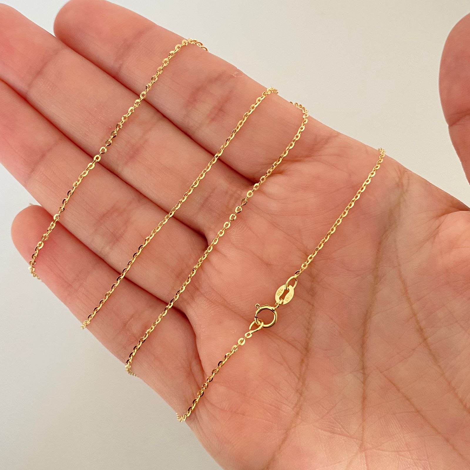 Cadena It aro seguido Oro amarillo 18k 1,6 Gr / 1,25 mm / 50 Cm