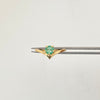 Anillo solitario con esmeralda  Oro amarillo 18k / Talla 7 / 2,7 Gr