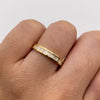 Anillo churumbela circones blancos Oro amarillo 18k / Talla 7 / 2,5 Gr / 2,35 mm