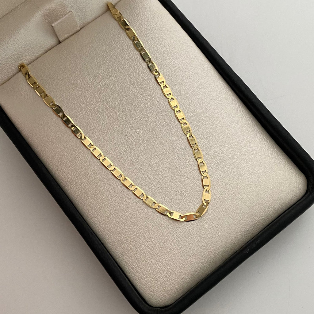 Pulso It Plana Lisa Oro amarillo 18k 2,45 Gr / 2,7 mm / 19 Cm