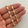 Cadena rustica lisa  Oro amarillo 18k 14,85 Gr / 3,8 mm / 60 Cm Broche 0,60