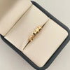 Anillo estrellas seguidas  Oro amarillo 18k / Talla 7 / 0,95 Gr