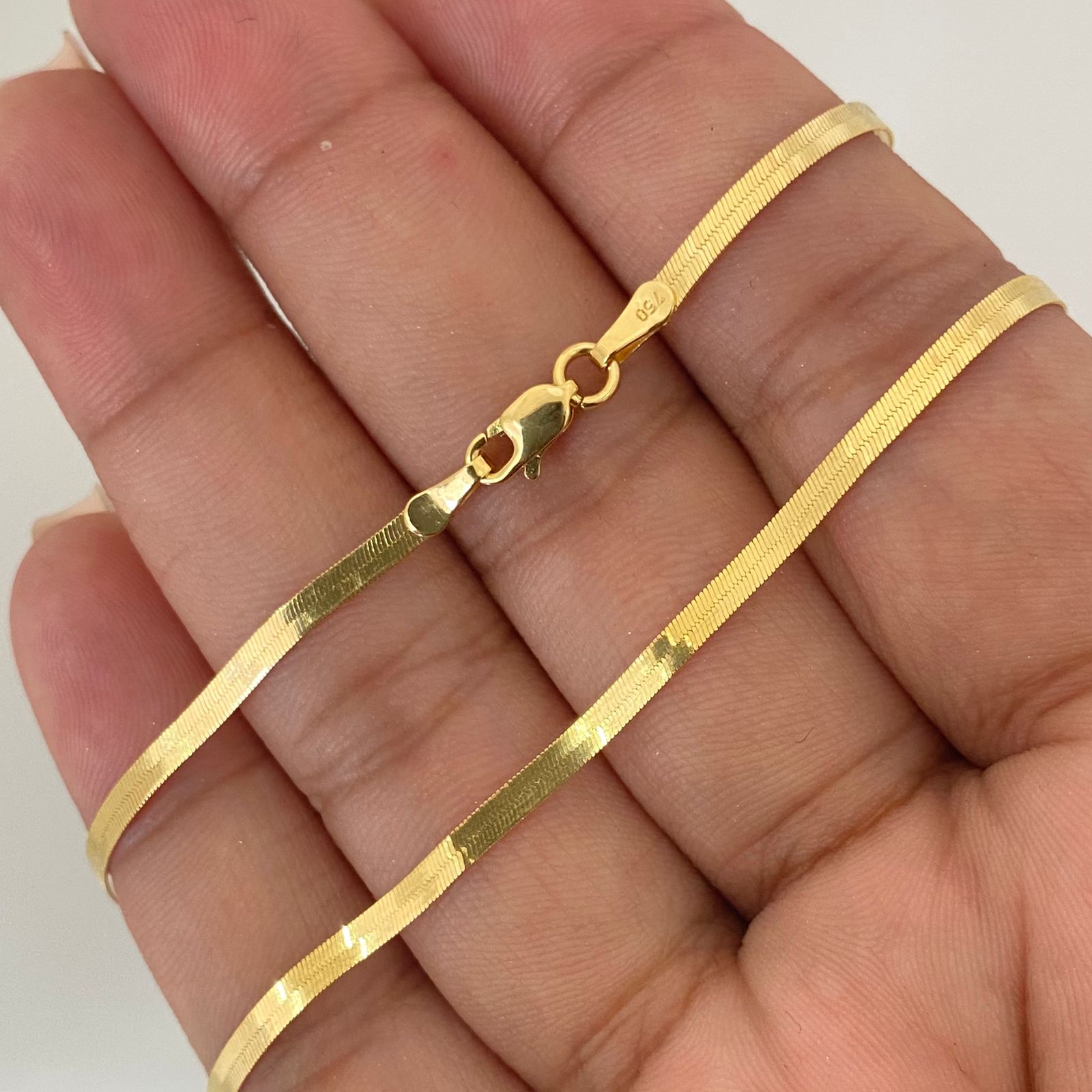 Cadena It espejo Oro amarillo 18k +2 / 4,5 Gr / 2,3 mm / 45 Cm