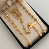 Rosario Virgen de Guadalupe Casting Oro amarillo 18k 24,65 Gr / 6 mm / 70 Cm