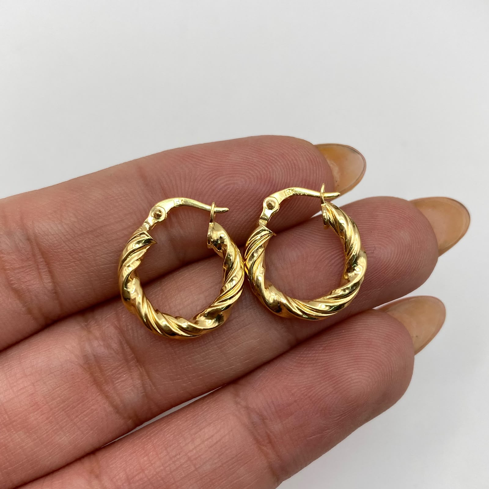 Candonga espiral Oro amarillo 1,5 Gr / 1,6 Cm