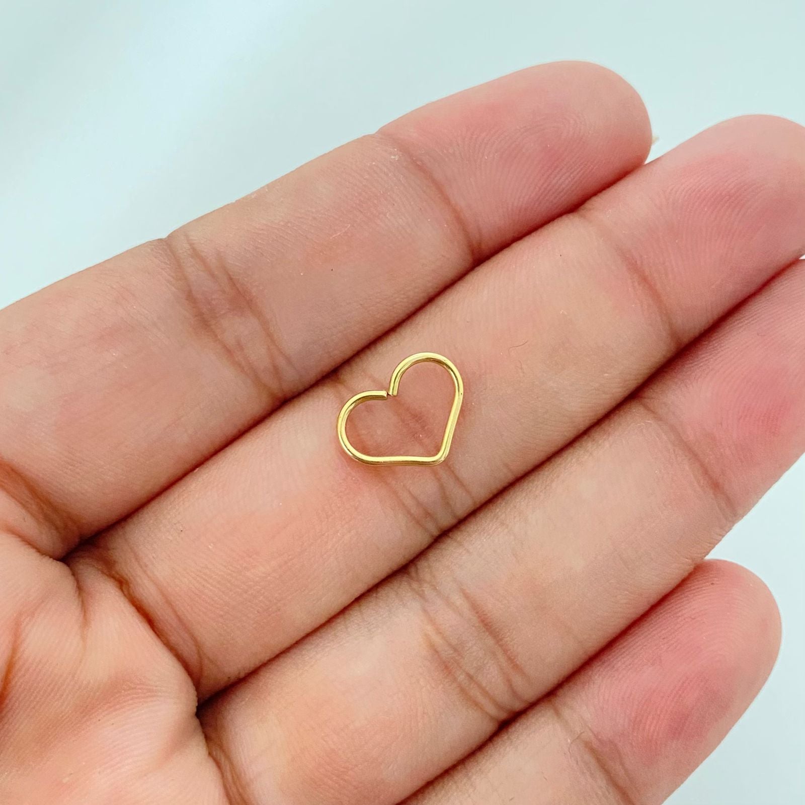 Piercing silueta corazon ( joya ) Oro amarillo 18k 0,3 Gr