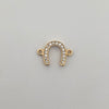 Herraje herradura de caballo casting Oro amarillo 18k 0,75 Gr / 1,5 Cm