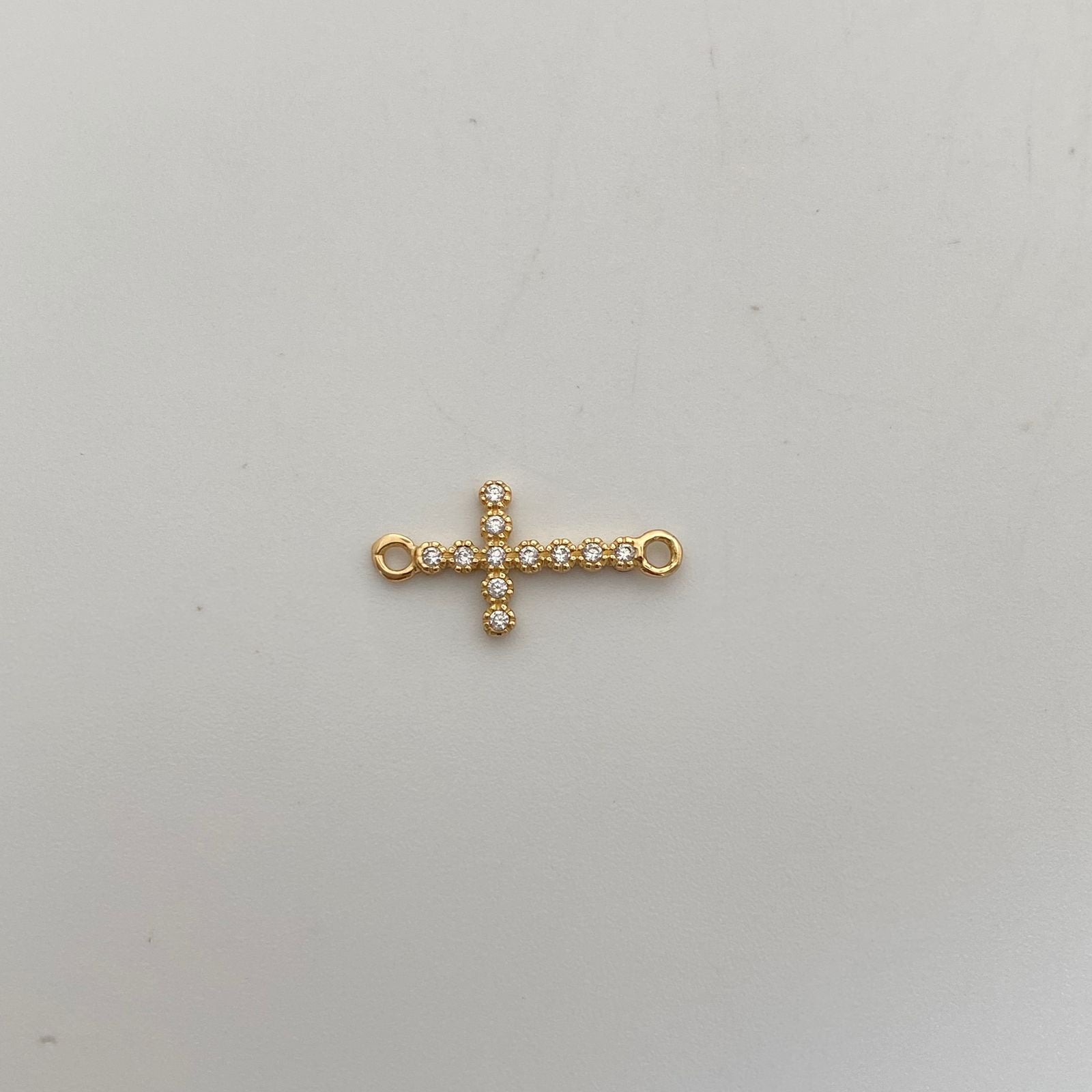 Herraje Cruz Casting Oro amarillo 18k 0,7 Gr / 1 Cm