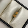 Topos trebol circón naranjado Oro amarillo 18k 0,65 Gr / 5,1 mm