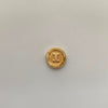 Herraje Letra I Diamantada Oro amarillo 18k 0,5 Gr / 1,1 Cm