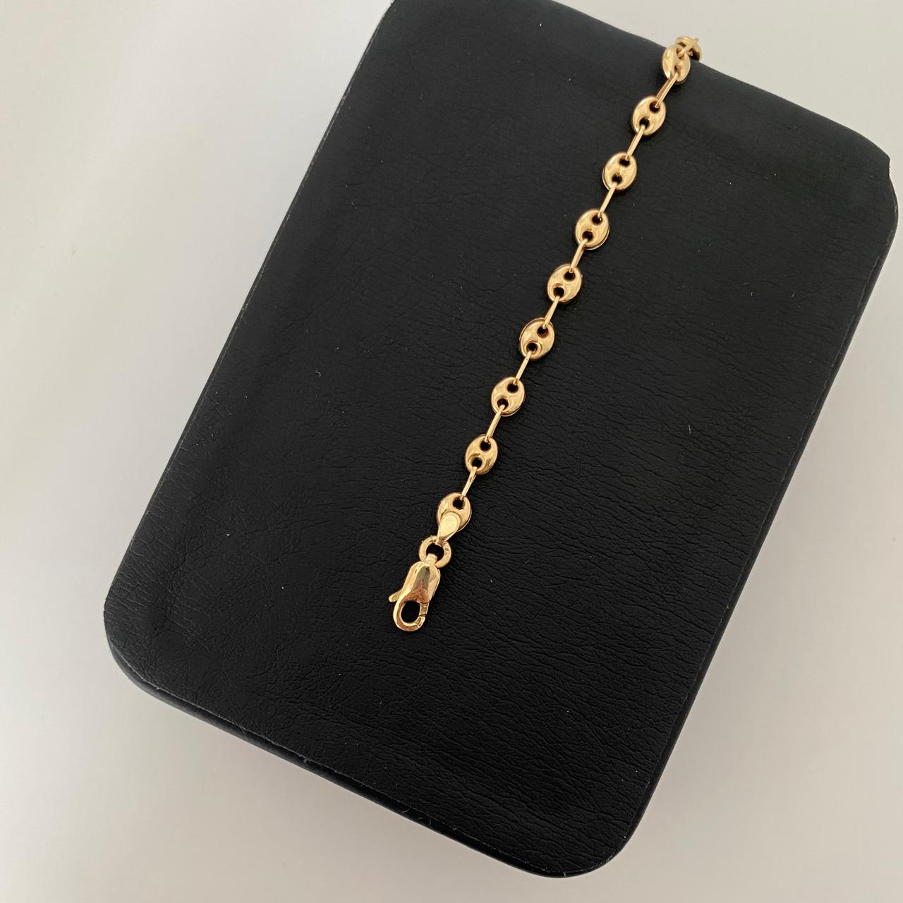 Tobillera gc Oro amarillo 18k 3,70 Gr / 4,0 mm / 26 Cm Broche 0,60