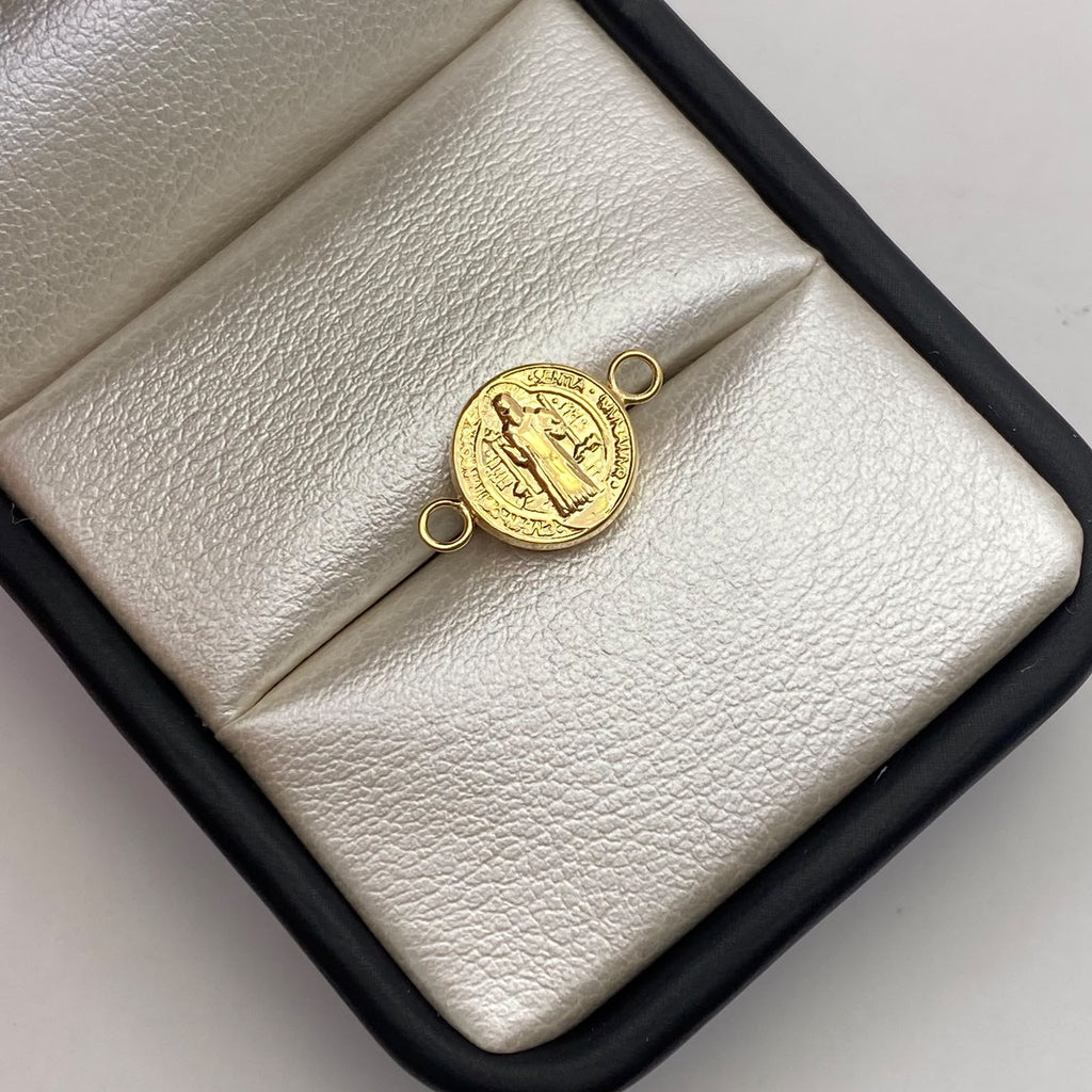 Herraje san benito Oro amarillo 18k 0,46 Gr / 1,5 Cm