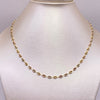 Cadena baby gc Tres oros 18k 5,90 Gr / 3,35 mm / 60 Cm Broche 0,40