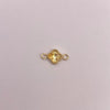 Herraje trebol diamantado Oro amarillo 18k 0,23 Gr / 1 Cm