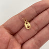 Dije Gc Liso Oro amarillo 18k 0,45 Gr / 7,3 mm / 1,8 Cm