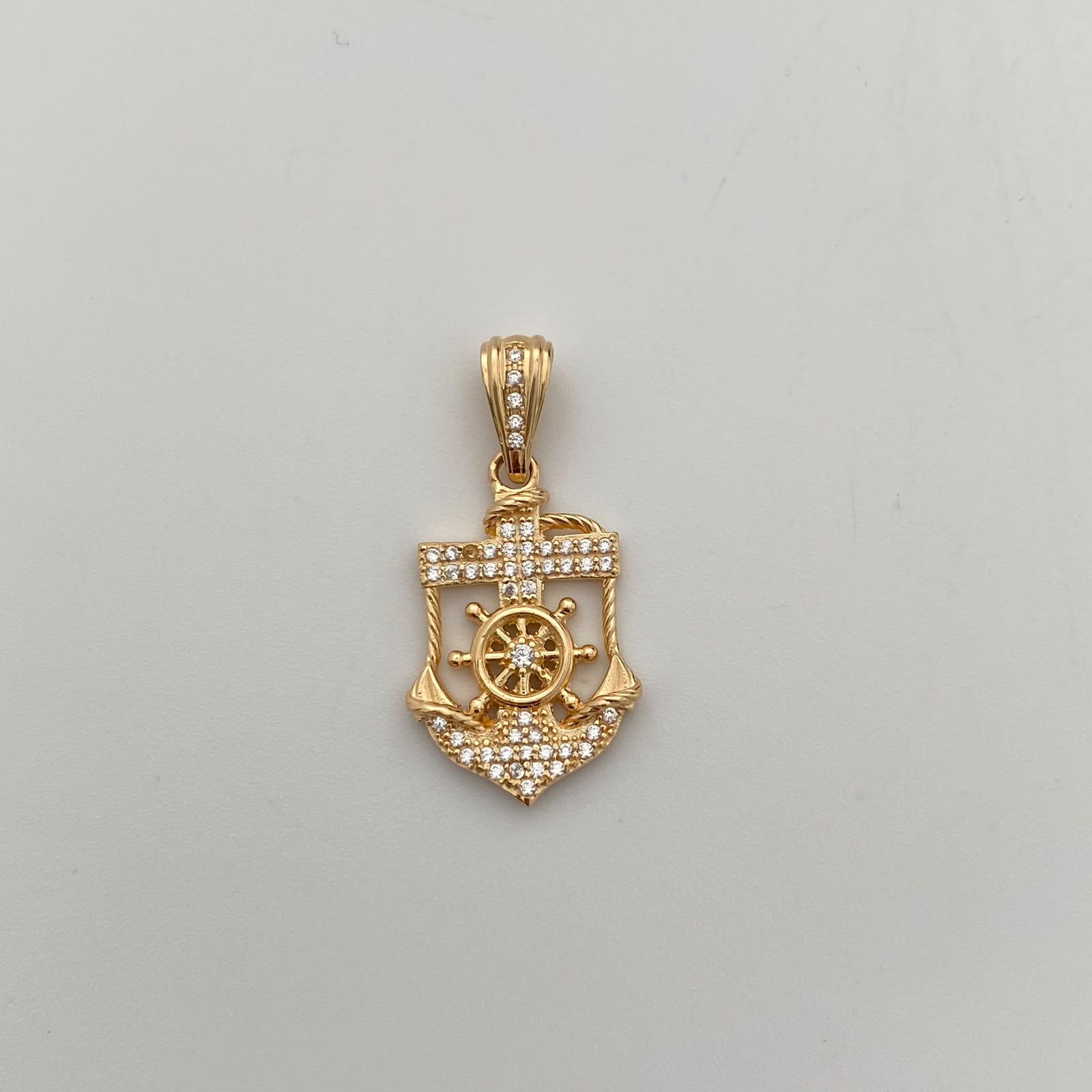 Dije Ancla Casting Oro amarillo 18k 3,1 Gr / 14,8 mm / 3 Cm