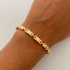 Pulso Pulso Rustico Oro amarillo 18k 3,75 Gr / 4,9 mm / 18,6 Cm Oro amarillo 18k 4,15 Gr / 4,9 mm / 18,6 Cm Broche 0,40