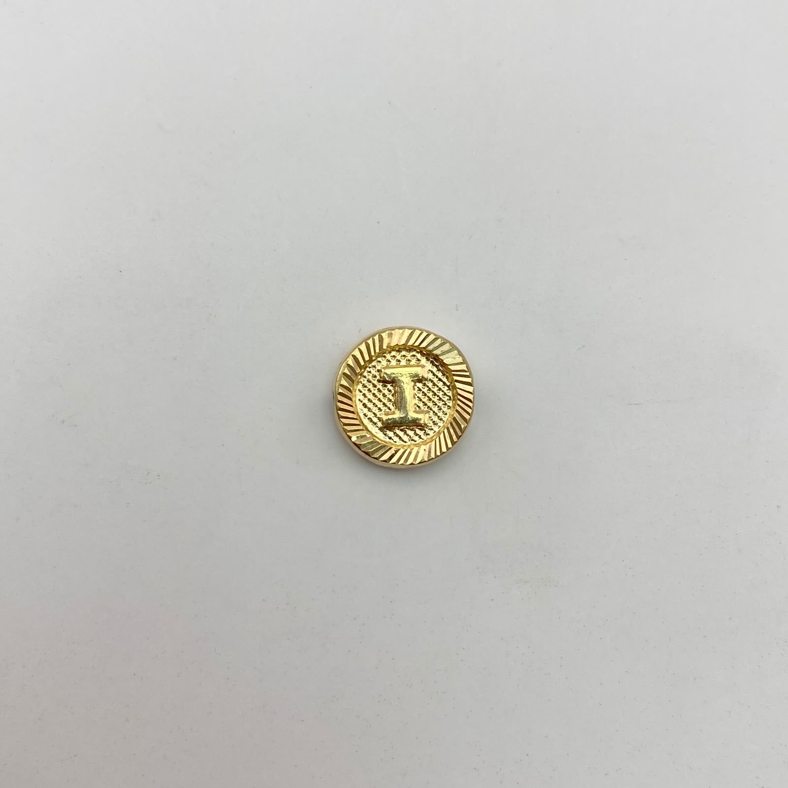 Herraje tambor letra i Oro amarillo 0,5 Gr / 1 Cm