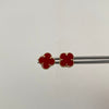 Topos It trebol rojo Oro amarillo 18k +4 / 2 Gr / 9,,9 mm