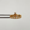Anillo 15 Casting Blanco Oro amarillo 18k / Talla 6 / 2,35 Gr