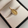 Dije Virgen de Guadalupe Casting Blanco Oro amarillo 18k 1,3 Gr / 9,8 mm / 2,1 Cm