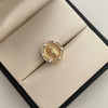 Herraje Tambor Guadalupe Oro amarillo y Oro blanco 18k 3,3 Gr / 1,5 Cm