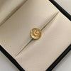 Herraje Letra G Diamantado Oro amarillo 18k 0,5 Gr / 1,1 Cm