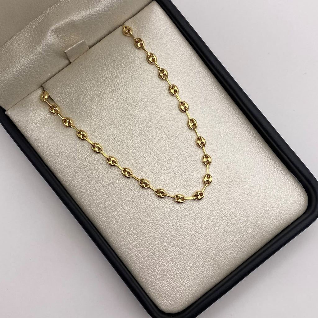 Tobillera gc Oro amarillo 18k 2,79 Gr / 3,2 mm / 25 Cm Broche 0,40