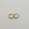 Candonga Huggies Circones Verdes Oro amarillo 18k 1,6 Gr / 1,1 Cm