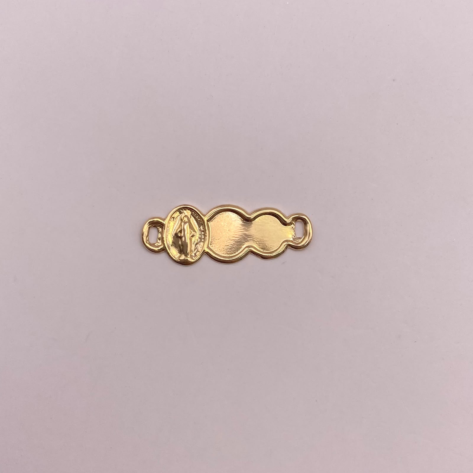 Herraje Placa nube virgen milagrosa Oro amarillo 18k 0,41 Gr / 2,1 Cm