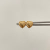Topos Corazon Borde Oro amarillo 18k 0,75 Gr / 8,1 mm