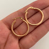 Candonga Lisas Oro rosa 18k 1,75 Gr / 2,5 Cm
