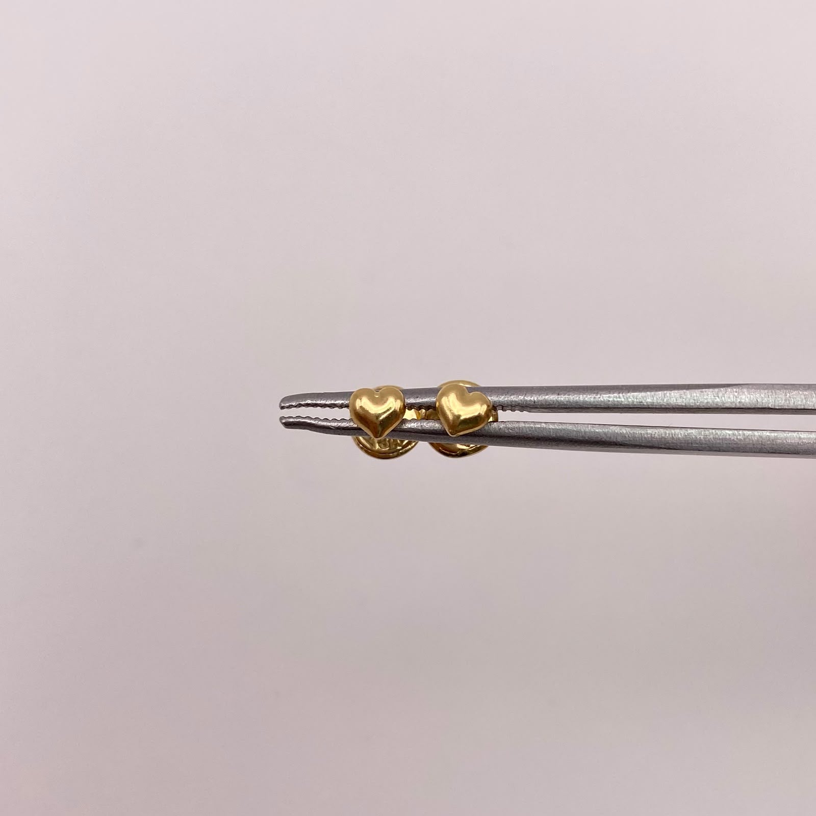 Topos Corazon inflado Oro amarillo 18k 0,4 Gr / 3,9 mm