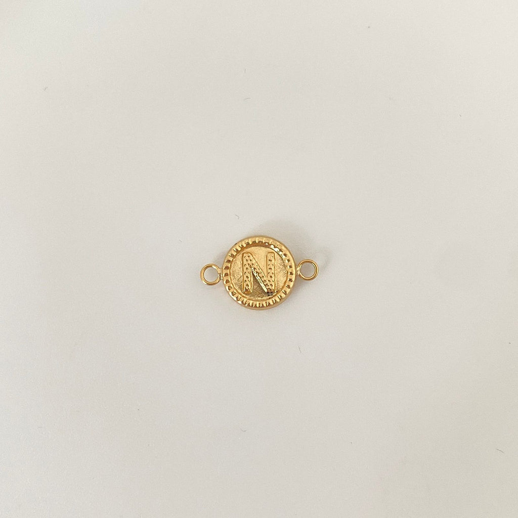 Herraje letra N Oro amarillo 18k 0,65 Gr / 1,5 Cm