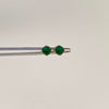 Topos Circon Verde Oro amarillo 18k 0,95 Gr / 5 mm