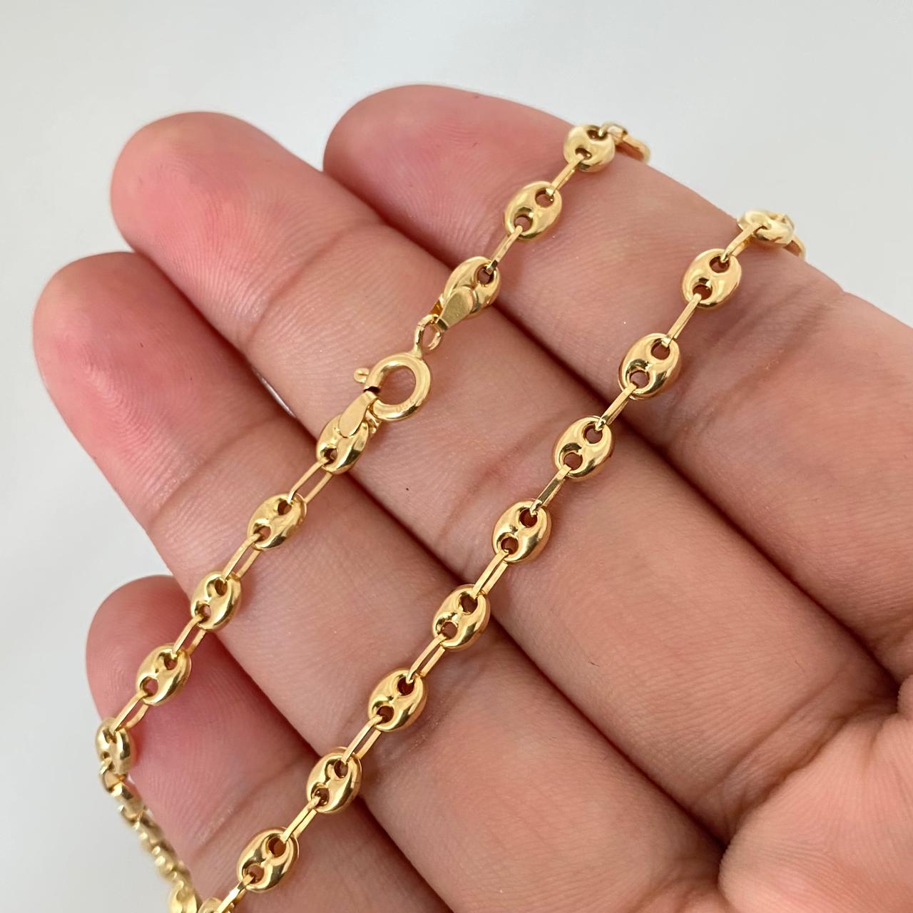 Cadena gc Oro amarillo 18k 7,90 Gr / 4,0 mm / 60 Cm Broche 0,15