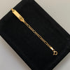 Pulso bebé It Placa Tejido 3x1 Oro amarillo 18k 2 Gr / 2,8 mm / 14,6 Cm