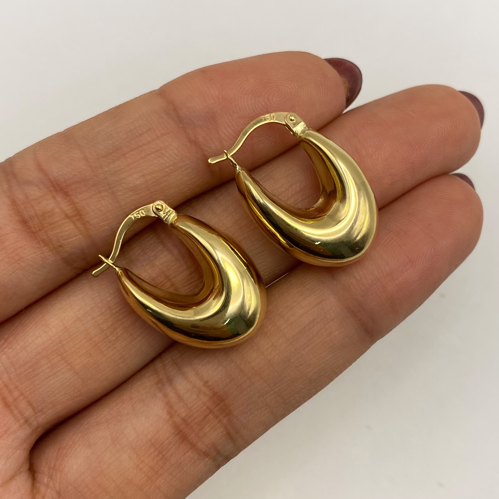 Candonga It inflada (joya) Oro amarillo 18k 3,8 Gr / 2 Cm